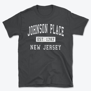 Johnson Place New Jersey Classic Established Basic T-Shirt