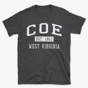 Coe West Virginia Classic Established Basic T-Shirt
