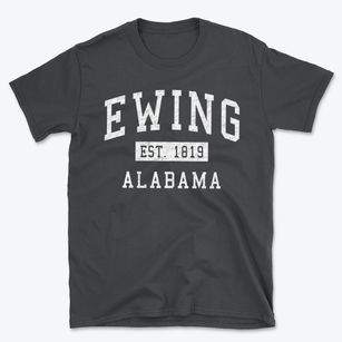 Ewing Alabama Classic Established Basic T-Shirt