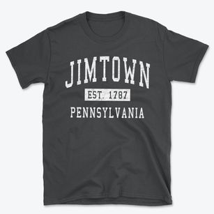 Jimtown Pennsylvania Classic Established Basic T-Shirt