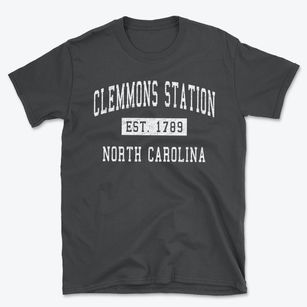 Clemmons Station North Carolina Classic Established Basic T-Shirt