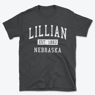 Lillian Nebraska Classic Established Basic T-Shirt