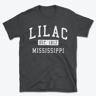 Lilac Mississippi Classic Established Basic T-Shirt