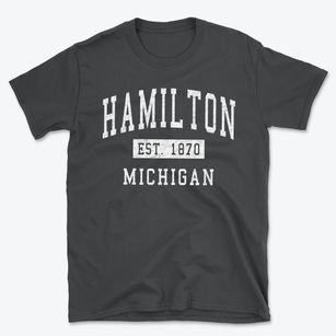 Hamilton Michigan Classic Established Basic T-Shirt