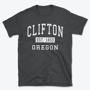 Clifton Oregon Classic Established Basic T-Shirt