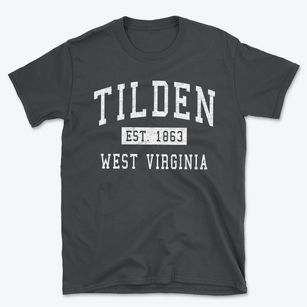 Tilden West Virginia Classic Established Basic T-Shirt