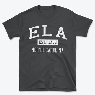 Ela North Carolina Classic Established Basic T-Shirt