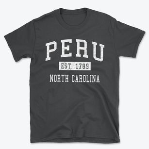 Peru North Carolina Classic Established Basic T-Shirt