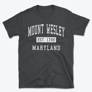 Mount Wesley Maryland Classic Established Basic T-Shirt