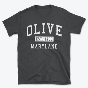 Olive Maryland Classic Established Basic T-Shirt