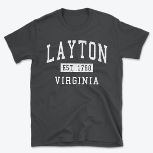 Layton Virginia Classic Established Basic T-Shirt