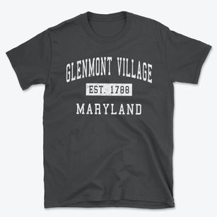 Glenmont Village Maryland Classic Established Basic T-Shirt