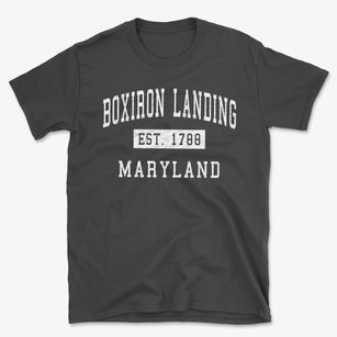 Boxiron Landing Maryland Classic Established Basic T-Shirt
