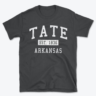 Tate Arkansas Classic Established Basic T-Shirt