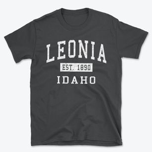 Leonia Idaho Classic Established Basic T-Shirt