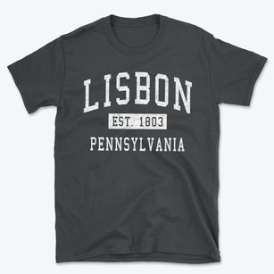 Lisbon Pennsylvania Classic Established Basic T-Shirt