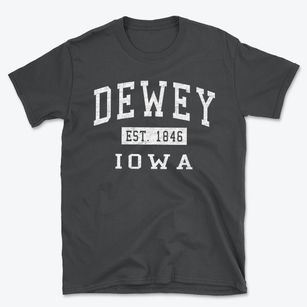 Dewey Iowa Classic Established Basic T-Shirt