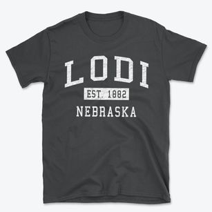 Lodi Nebraska Classic Established Basic T-Shirt