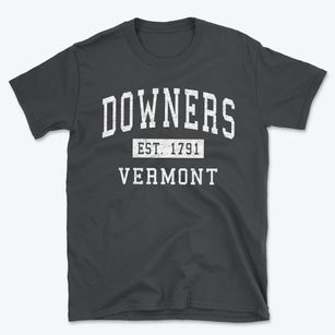 Downers Vermont Classic Established Basic T-Shirt