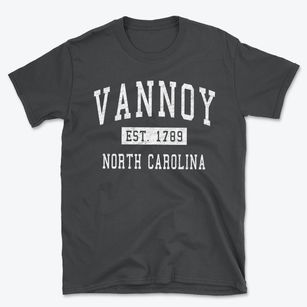 Vannoy North Carolina Classic Established Basic T-Shirt