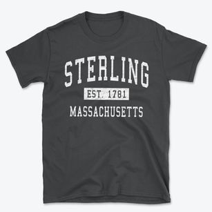 Sterling Massachusetts Classic Established Basic T-Shirt