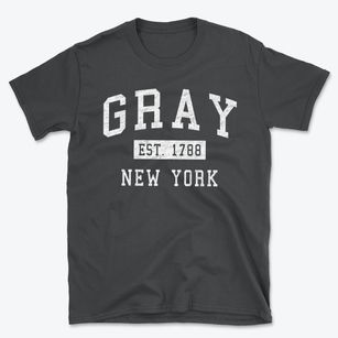 Gray New York Classic Established Basic T-Shirt