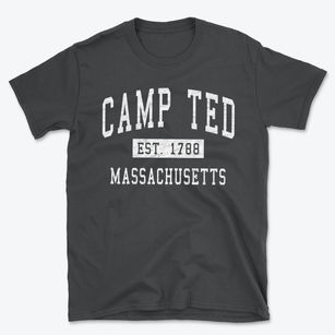 Camp Ted Massachusetts Classic Established Basic T-Shirt