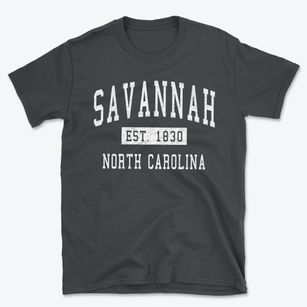 Savannah North Carolina Classic Established Basic T-Shirt