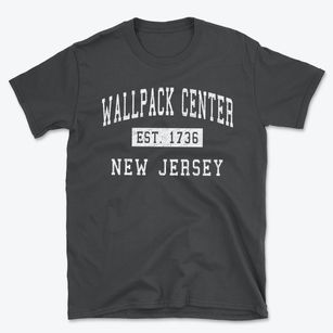 Wallpack Center New Jersey Classic Established Basic T-Shirt