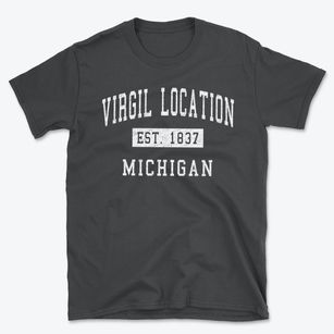Virgil Location Michigan Classic Established Basic T-Shirt