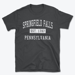 Springfield Falls Pennsylvania Classic Established Basic T-Shirt