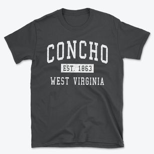 Concho West Virginia Classic Established Basic T-Shirt