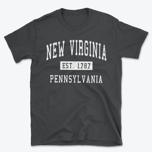 New Virginia Pennsylvania Classic Established Basic T-Shirt