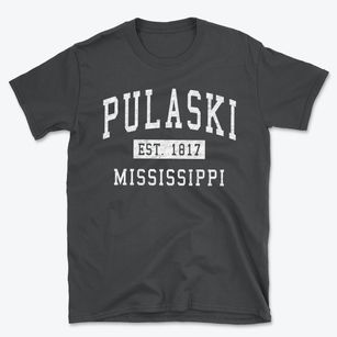 Pulaski Mississippi Classic Established Basic T-Shirt