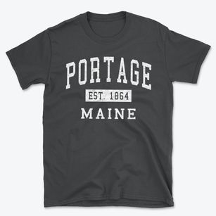 Portage Maine Classic Established Basic T-Shirt