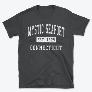 Mystic Seaport Connecticut Classic Established Basic T-Shirt
