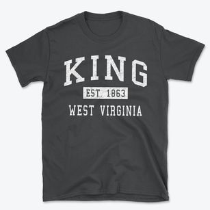 King West Virginia Classic Established Basic T-Shirt