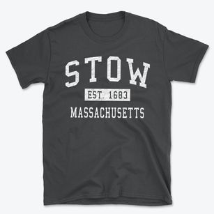 Stow Massachusetts Classic Established Basic T-Shirt