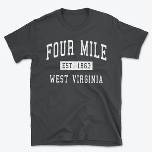 Four Mile West Virginia Classic Established Basic T-Shirt