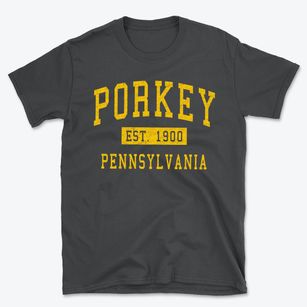 Porkey Pennsylvania Classic Established Basic T-Shirt