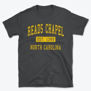 Reads Chapel North Carolina Classic Established Basic T-Shirt