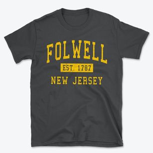 Folwell New Jersey Classic Established Basic T-Shirt