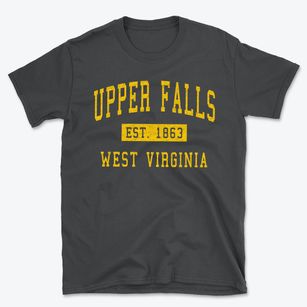 Upper Falls West Virginia Classic Established Basic T-Shirt