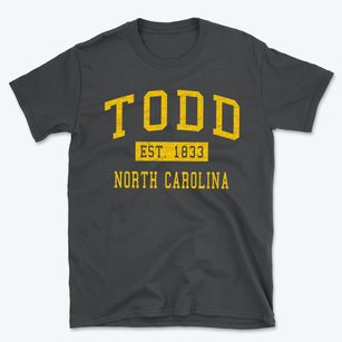 Todd North Carolina Classic Established Basic T-Shirt