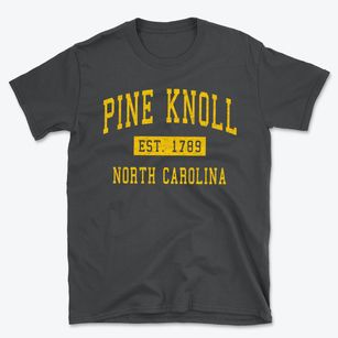 Pine Knoll North Carolina Classic Established Basic T-Shirt