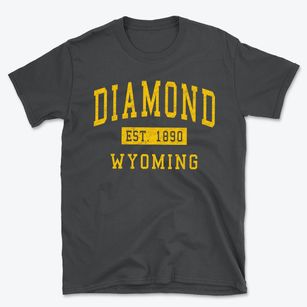 Diamond Wyoming Classic Established Basic T-Shirt