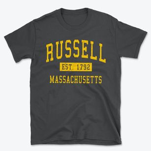 Russell Massachusetts Classic Established Basic T-Shirt