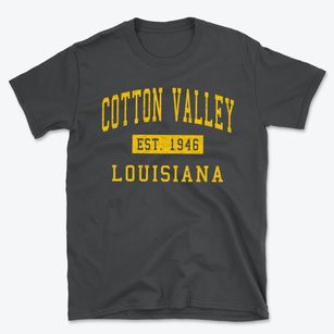 Cotton Valley Louisiana Classic Established Basic T-Shirt