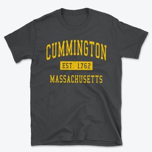 Cummington Massachusetts Classic Established Basic T-Shirt