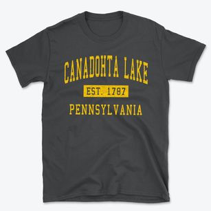 Canadohta Lake Pennsylvania Classic Established Basic T-Shirt